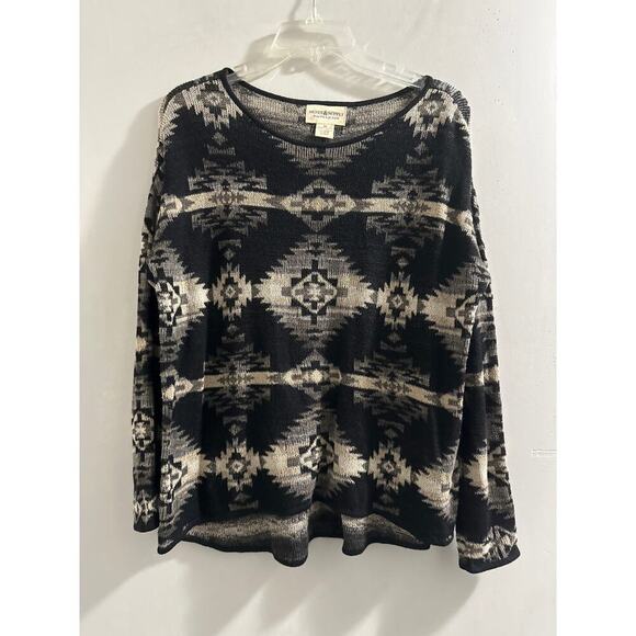 Denim & Supply Ralph Lauren Aztec Southwestern Thin Knit Sweater Size Small - Picture 1 of 5